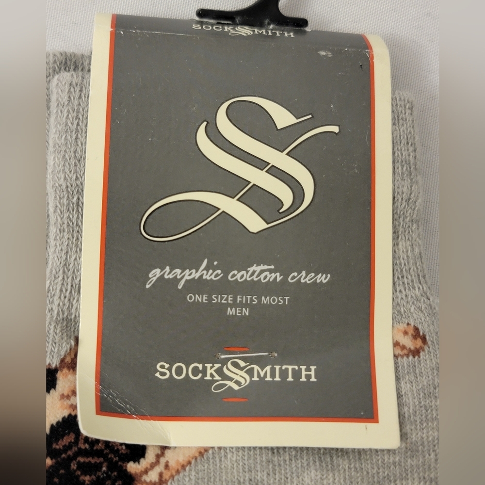 NWT SockSmith Pug and Pizza Socks Mens Size 10-13 - Picture 2 of 3
